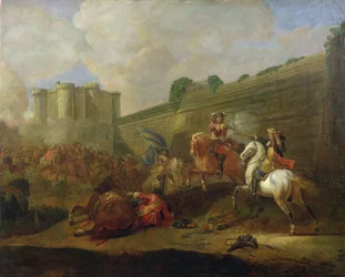 Episode der Fronde im Faubourg Saint-Antoine bei den Mauern der Bastille, ca. 1648